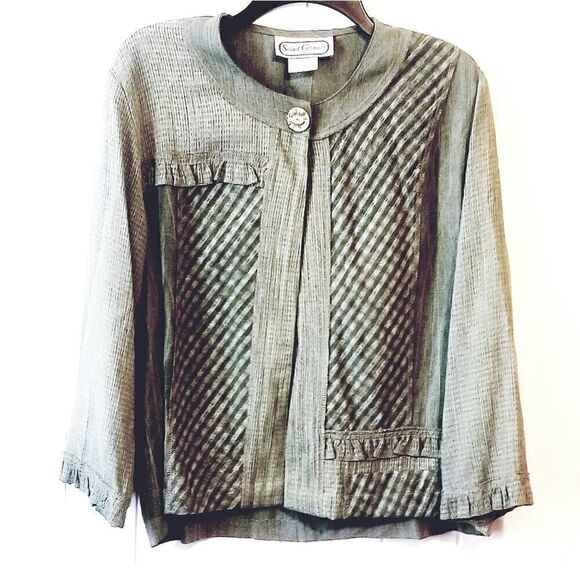 Saint Germain Paris green Jacket Size S - Picture 1 of 3